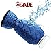 Ice Scraper Mitt For Car Windshield Snow Scrapers with Waterproof Glove Lined of Thick Fleece + Carry Pouch (Blue)