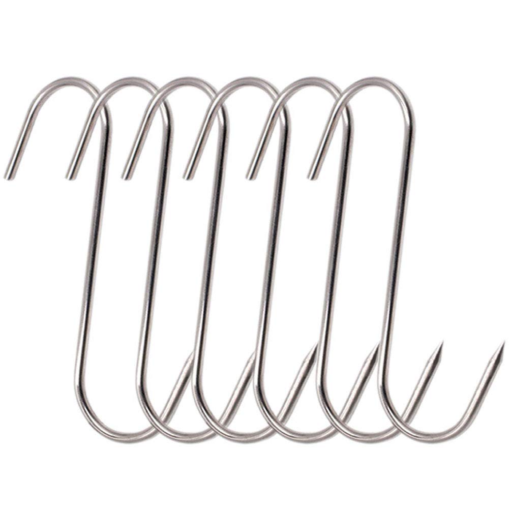 RJWKAZ Meat Hooks SHooks Stainless Steel Poultry Hook