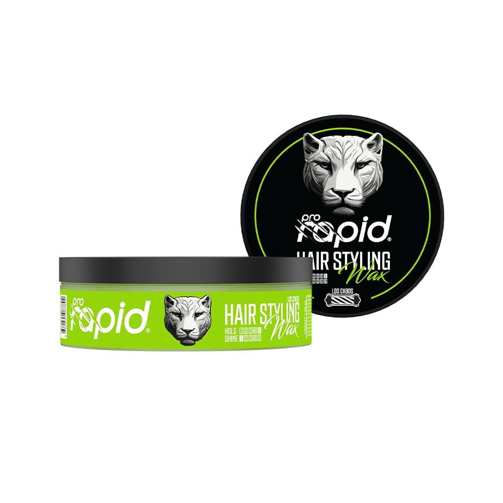 Pro Rapid Hair Styling Wax Los Cabos 150ml – Matte Look, Ultra Strong Hold, Edge Control, Keratin Enriched Hair Wax for Men