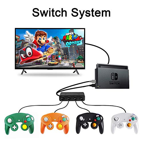 Wii U Gamecube Controller Adapter, HOMFUL Super Smash Bros Swith
