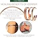Men's Pure Copper Ultra Strength Magnets Gear Cuff Bracelets - Adjustable - Detox Lymphatic Drainage - Heavyweight Steampunk Cuff Style - Women Unisex - Earth Therapy