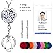 Fashion Badge Lanyard Necklace for Women Super Strong Stainless Steel Beaded Satellite Chain Lanyard with ID Holder and Key Chains Non Breakaway Essential Oil Diffuser Badge Holder Lanyard for Nurses