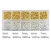 BEADNOVA Silver & Gold Plated Open Jump Rings 3mm 4mm 5mm 6mm 7mm Assortment Value Pack for Jewelry Making (2600pcs Box Set)