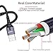 Essager USB Type C Cable Fast Charging with LED Light(3A 2 Pack/6.6FT),i-Dawn Premium Nylon Braided USB C Cord Compatible Samsung Galaxy Note 9,8,S10,S9,S8,Google Pixel 2/3XL -Grey
