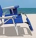 Rio Beach Face Opening Sunbed High Seat Beach Chair & Lounger, Blue