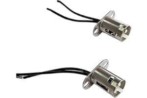 Augeny 2PCS Car Light Bulb Socket, BAY15D LED Bulb Light Lamp Socket Adapter, 1157 Light Bulb Socket Holder with Wire Connector, Automotive LED Bulb Socket for Car Truck (Short Bracket)