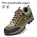 CAMEL CROWN Men's Hiking Shoes Breathable Leather Hiking Boot Walking Shoes for Outdoor Trekking Casual Work