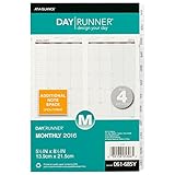 Day Runner Monthly Planning Pages 2016, 12 Months, Loose-Leaf, Size 4, 5.5 x 8.5 Inches (061-685Y)
