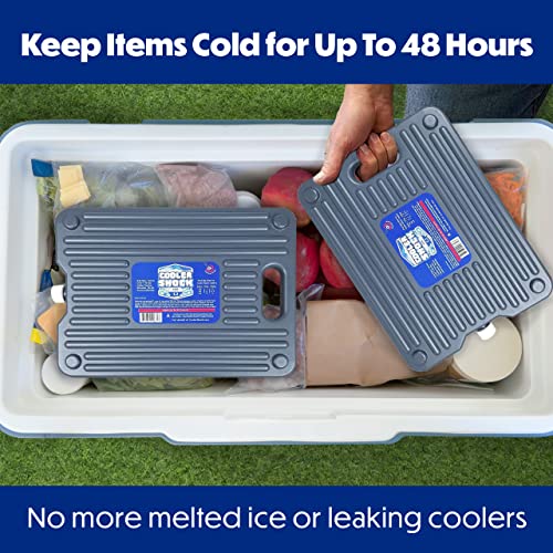 Cooler Shock Ice Packs for Cooler, Reusable, Long Lasting, Cold Freezer