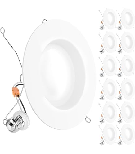 Sunco 4-Pack 4" Flat Retrofit LED Downlight - 800 Lumens, 10W, Selectable CCT (2700K-6000K), Dimmable, ETL Certified - View #7