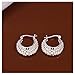 NYKKOLA HOT New Jewelry 925 Solid Silver Classic Hoop Stud Earrings