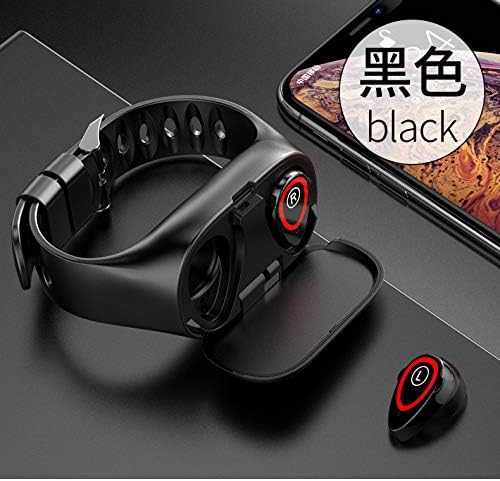 ShiningLove 2 in 1 M1 Wireless Bluetooth Earphone Sport Watch Wristband Black