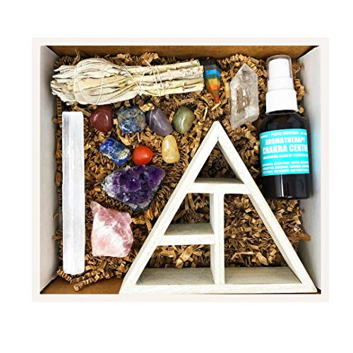 15 pcs Chakra Crystal Healing Kit! / Lot of Chakra tumbles, Amethyst Cluster, Raw Stones, Sage, Meditation Spray + More… - Image 3