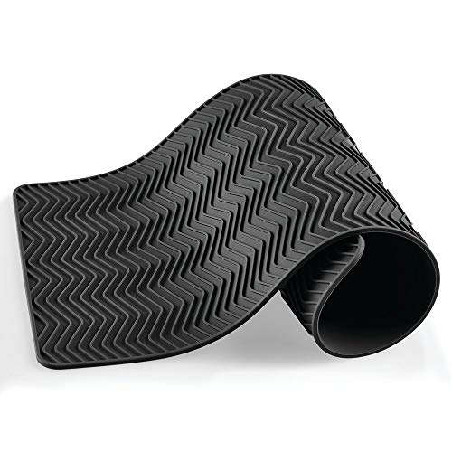 mDesign Steel Sink Dish Drying Rack/Dish Drainer Storage Organizer w