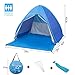 Ylovetoys Beach Tent Sun Shelter Automatic Pop Up Beach Tent Instant Beach Shade Canopy Cabana Tent Waterproof Anti UV Beach Umbrella Tent 2-3 Persons Outdoor Beach Camping Tents(Blue)