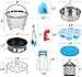 PerfeCome Set fits Instant Pot Accessories 6-8qt, Ninja Foodi, Emeril and Other Pressure Cooker - Instapot Steamer Basket, Round 7 inch Cake Pan, Silicone Egg Mold & more