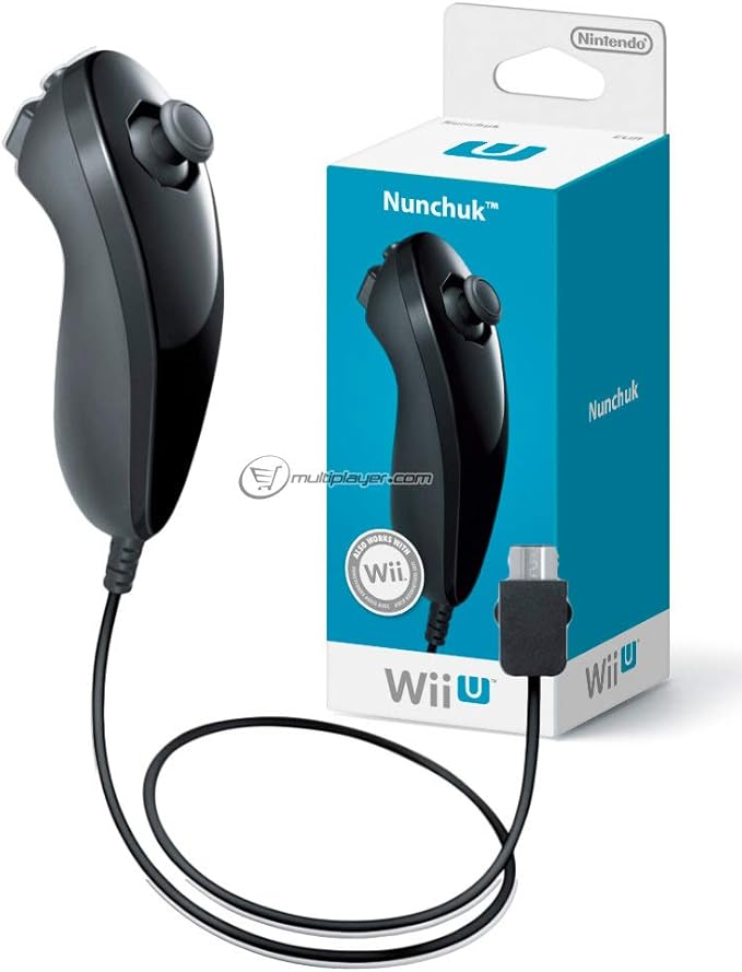 Nunchuk Wii U noire Amazon.fr Jeux vidéo
