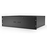 AC Infinity 3U Rack Drawer - Aluminium Faceplate, Lock and Key for 19" Server, Audio and DJ Racks