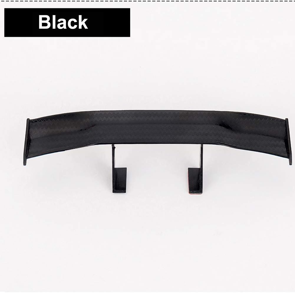 Weforu 3Pcs Car Mini Spoiler Wing, Universal Carbon Fiber Car Tail Wing Auto ABS Rear Spoiler Wing Decoration 6.7inch - Image 4
