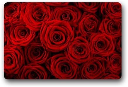 Fantastic Doormat Red Rose Flower Floral Pattern Door Mat Rug Indoor/Outdoor/Front Door/Bathroom Mats£¬Bedroom Doormat 23.6"(L) x 15.7"(W)