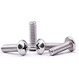 #6-32 x 1-1/4" Pan Head Machine Screw, Phillips Drive, 304 Stainless Steel 18-8, Bright Finish, Fully Machine Thread, 50 Pcs
