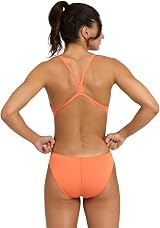ARENA Team MaxLife Women's One Piece Solid Color Swimwear Front Lined view 2