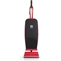 Hoover Commercial Prime Lite Bagged, Multi-Floor, 35ft Cord, Professional Upright Vacuum, Red, CH50300