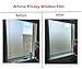 Artviva Etched Glass Window Film Self Adhesive Privacy Vinyl Film Frosted Window Treatment for Home/Bathroom/Office Privacy Protection/Decoration-Heat Control, Anti-UV, Easy Installation 17.7
