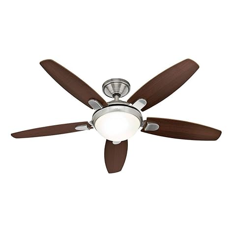 Hunter Contempo 52 In Indoor Brushed Nickel Ceiling Fan Amazon