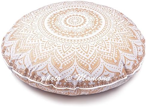 Amazon Com Maniona 32 Gold Ombre Mandala Large Floor