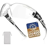 Flaya Safety Glasses for Men & Women Anti-Fog ANSI Z87.1 UV400 Protective Pickleball Glasses for Shooting, Lab & Construction