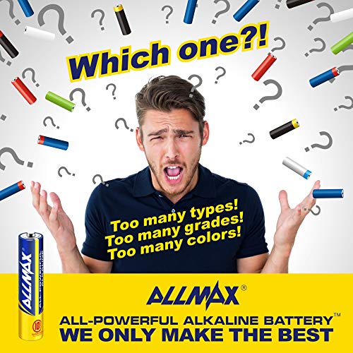 ALLMAX All-Powerful Alkaline Batteries- AAA (60-Pack), Ultra Long Lasting, Leak-Proof, 1.5V Cell