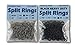River Guide Supply Size #3 Stainless Steel Split Rings 1000 Count Pack USA Made