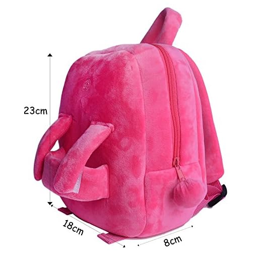 Gloveleya Girls Backpacks Kids Backpack for Girls Gifts Toy Plush Doll Removable Book Bags for Kindergarten Pink 9 Inches - Image 4