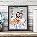 8x10 Picture Frame 2pcs Black Photo Frame Set for 8 by 10 inch Picture, Wall or Tabletop Display
