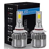 ECCPP 9006/HB4 LED Headlight Bulb Hi/Lo Beam White Fog Lights Conversion Kit - 80W 6000K 10400Lm - 3 Year Warranty(Pack of 2)