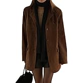 RICHTRUE Old Money Aesthetic Winter Brown Faux Leather Jacket Women Fall Fashion 2025 Trendy Suede Jacket Y2k Outerwear