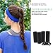 CYWLIFE 8.5mm Hair Ties Rubber Bands for Women Girls Thick Curly Hair, 100 PCS Black, Large No Crease Cotton Seamless Ponytail Holders Scrunchie for Kids Men, No Damage No Slip Soft Hair Elastics