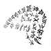 omlopp Approx 180 Pieces Mixed Charms Pendants DIY for Jewelry Making and Crafting