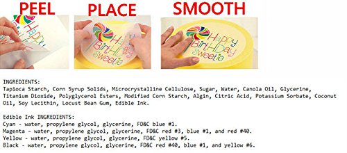 CakeSupplyShop Item#021ERI- Happy 21st Large 8 x 10" Birthday Edible Frosting Photo Image Cake Decoration Topper
