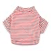 DroolingDog Dog Clothes Pet Striped T-Shirt Plain Puppy Apparel for Small Dogs, XS, Pack of 3