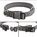 EXCELLENT ELITE SPANKER Puppy Collar Military Dog Collar Adjustable Quick Release Nylon Dog Collar for Small Medium Dog Soft Padded Dog Collar(Grey-M)thumb 3