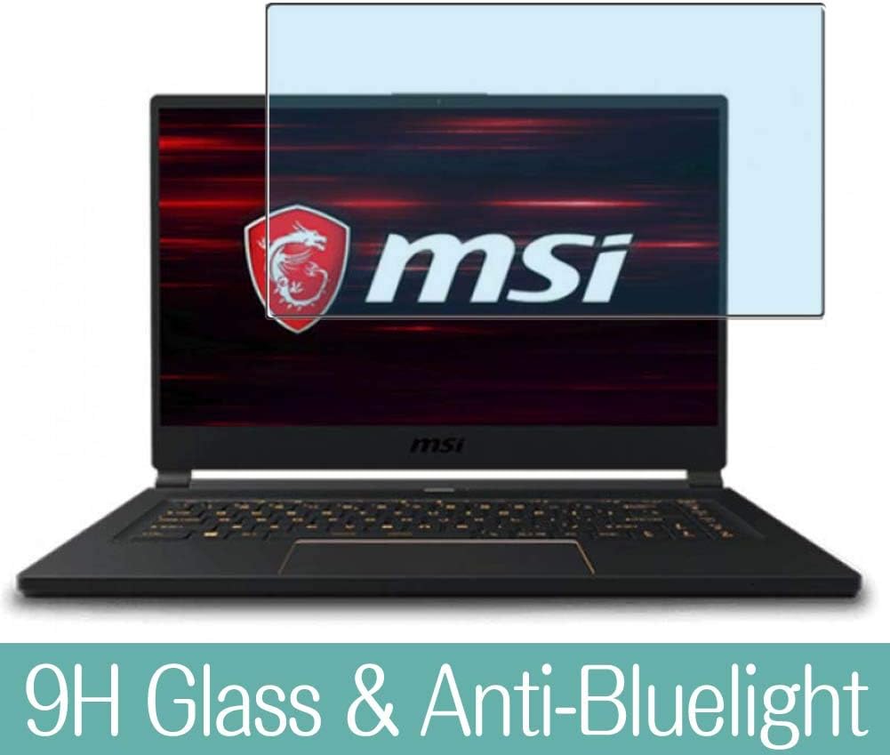 Synvy Anti Blue Light Tempered Glass Screen Protector for MSI GS65 Stealth GS65-9SG-468JP 2019 15.6