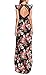 BILIKE Elegant Backless Floral Maxi Dress High Low Sexy Cocktail Party Dress