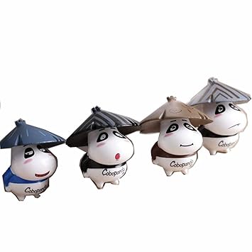 Seatour 4 Pcs Dessin Animé Panda Résine Craft Mini Décor De