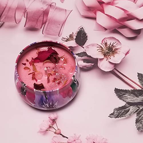 MAGIC FUNCTION Aromatherapy Spiritual Scented Candle with Dried Flower, 5.7Oz, 25 Hours. (LOVE ME)