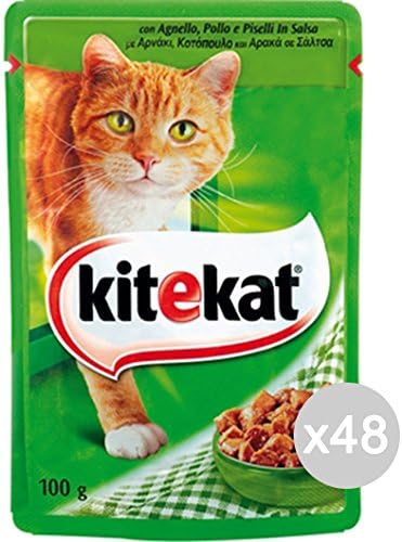 Set 48 KITEKAT Envelope Cat 100 Lamb Sauce Food For Cats