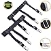 2Pcs Shirt Stays for Men & Women, Adjustable Elastic Garter Belts with Non-slip Locking Clamps for Suit, Dress or Uniform for Military or Police
