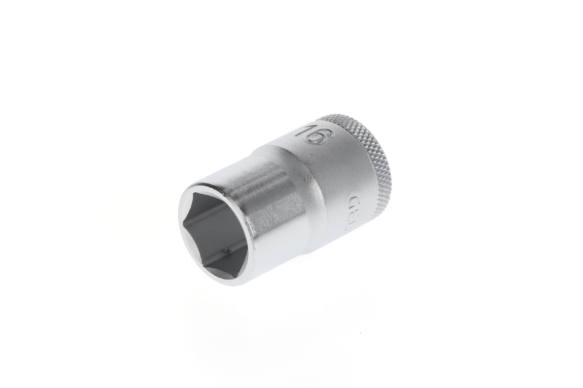GEDORE Socket, 1/2" 12.5 mm drive, Hexagonal, 16 mm width, Tool, 19 16, Chrome-plated steel