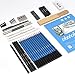 YOTINO 35pcs Drawing and Sketching Pencil Set, Professional Sketch Pencils Set in Zipper Carry Case, Art Supplies Drawing Kit with Graphite Charcoal Sticks Tool Sketch book for Adults Kids